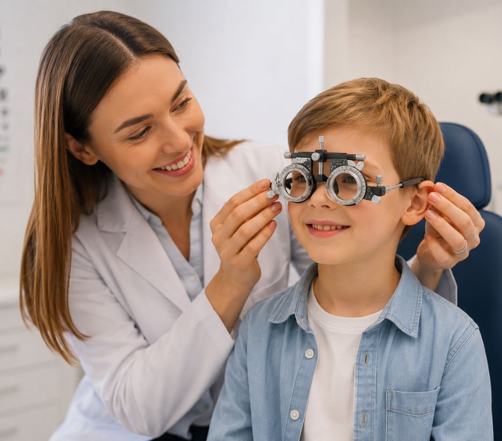 Gyermek szemvizsgálat MyoCare lencsével